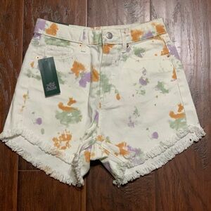 🆕 Women's Tie-Dye Frayed Hem Shorts